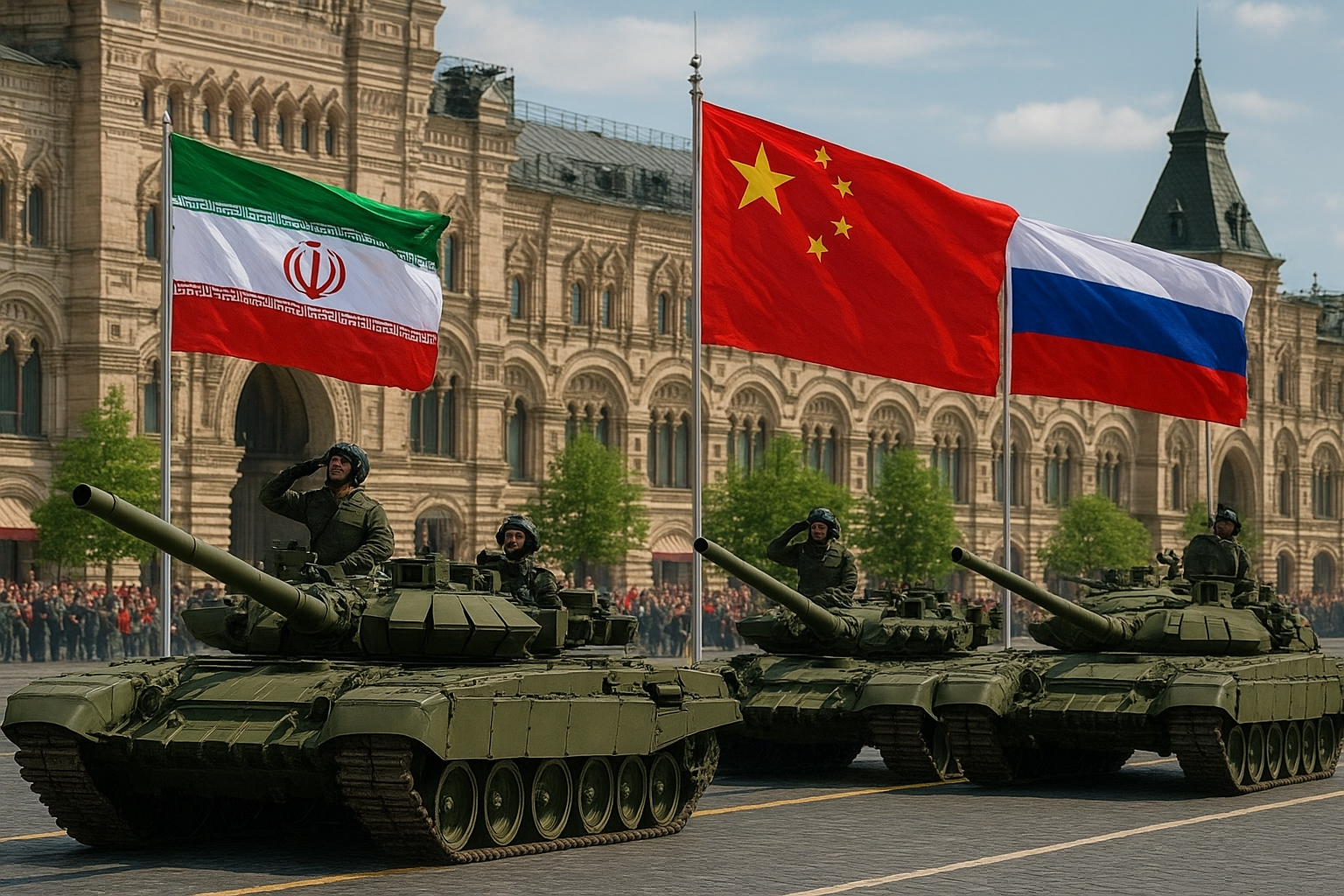 قدرت بلوک شرق و رژه روز پیروزی ایران، چین و روسیه